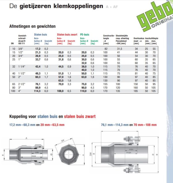 GEBO Type A+AF (stalen buis) - Image 2